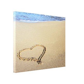 Love Hearts In The Sand Personalized Prints, Art and Posters