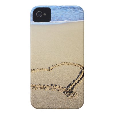 Love Heart Beach Case-Mate iPhone 4 Case