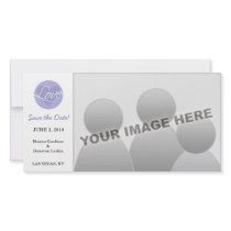 Love Heart Blue Save the Date photo cards