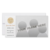 Love Heart Brown Save the Date photo cards