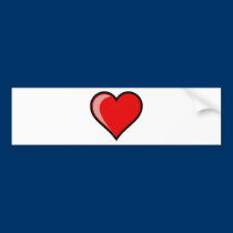 Love Heart bumper stickers