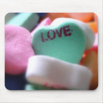 Love Heart Candy mousepads by beverlytazangel Love Heart Candy mousepads