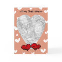 Love heart card template