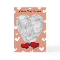 Love heart card template