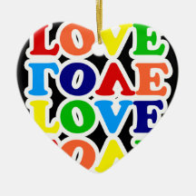 Love Heart Christmas Tree Ornament
