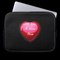 Love Heart customizable laptop sleeves