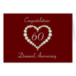 Love Heart Diamond Anniversary Card