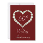 Love Heart Diamond Anniversary Invitation