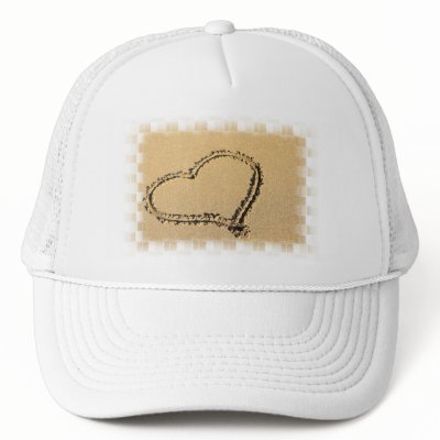Love Heart Drawing Baseball Hat by ValentineShop