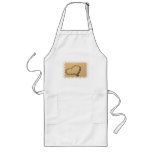 Love Heart Drawing Long Apron