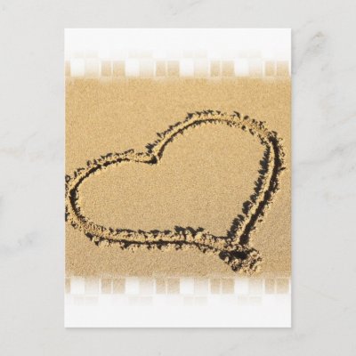 Love Heart Drawing Postcard by ValentineShop
