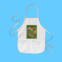 LOVE HEART FLOWER GARLAND aprons