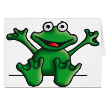 love heart frog cards