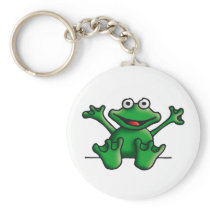 love heart frog keychain