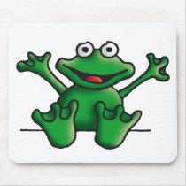 love heart frog mouse pads