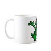 love heart frog mug