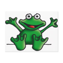 love heart frog postcards