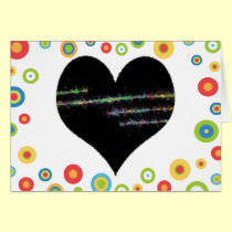 Love heart greeting card cards