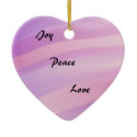 Love Heart Holiday Ornament ornament