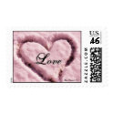 Love-Heart in Snow postage