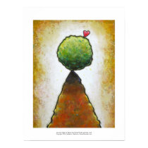 Love heart leaping beautiful fun contemporary art posters