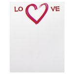 Love Heart Personalized Letterhead
