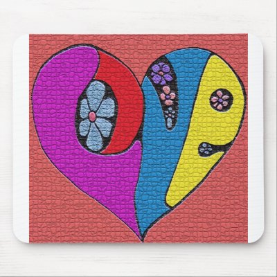 love heart mouse mat by Housh68