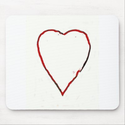 Love Heart Mouse Pad