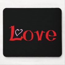 Love Heart mousepads by dndartstudio Love Heart mousepads