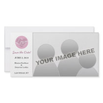 Love Heart Pink Save the Date photo cards