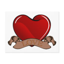 Love Heart Postcards