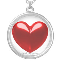 Love heart red custom jewelry