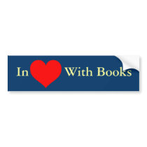 Love_Heart_SVG.svg, In ((())) With Books bumper stickers