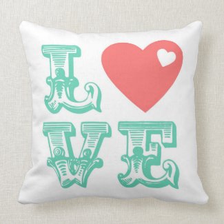 Love Heart Throw Pillow