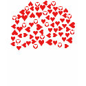 Love Heart Tree Black T-Shirt shirt