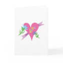 Love Heart Valentines Day Design cards