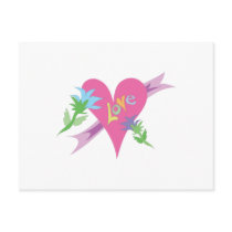 Love Heart Valentines Day Design postcards by Eholidayz Love Heart Valentines Day Design postcards