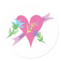 Love Heart Valentines Day Design stickers by Eholidayz Love Heart Valentines Day Design stickers