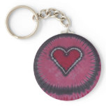 Love Heart Valentine's Tie Dye keychains