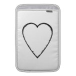 Love Heart with Scribble Edge. MacBook Air Sleeves