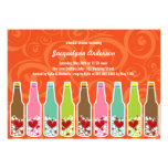 Love Hearts Bottles Whimsical Bridal Shower Party Invites