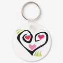 Love Hearts keychain