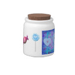 Love Hearts, Glitter & Lollipops Personalized Jar Candy Dish