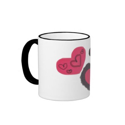 Love hearts coffee mug by JoJy45