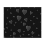 Love Hearts Pattern in Black and Gray. flyers