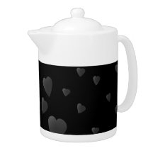 Love Hearts Pattern in Black and Gray.