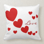 Love Hearts Throw Pillow