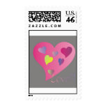 Love Hearts Postage Stamp Love Hearts Postage Stamp