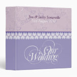 Love Hearts Purple Lilac Wedding Album Binder