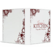 Love & Hearts Recipe Binder binder
